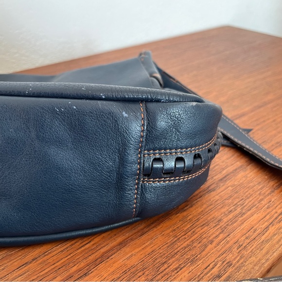 Dooney & Bourke Montecatini Braided Saddle Bag Crossbody in Navy - D&B Italia - Picture 16 of 16